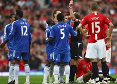 Mikel red card